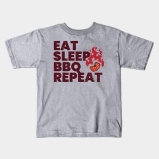 Eat Sleep BBQ! Kids T-Shirt